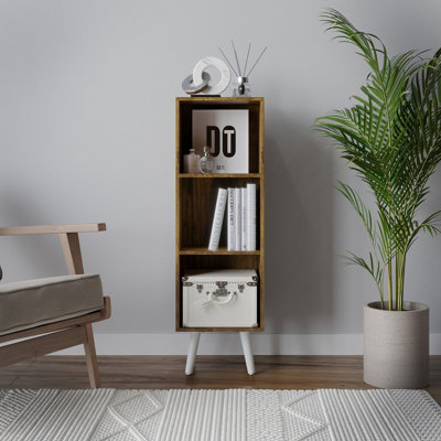 Photo inspiration: Gallery Detail: Urbnliving 100Cm Height Rustic Brown 3 Tier Cube Display Cabinet