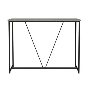 URBNLIVING 100cm Width Ash Grey Wooden Console Table Living Room Slim Display Shelf Hallway Entryway Furniture