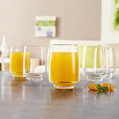 URBNLIVING 10cm Height Set of 6 Glassware Drinking Glass 280ml