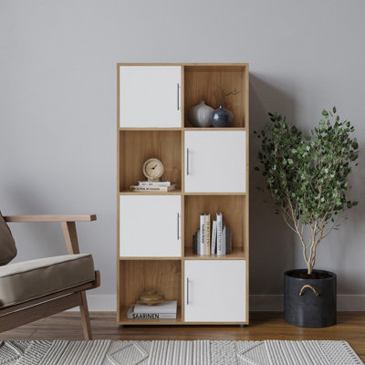 B&q white bookcase sales