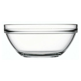 URBNLIVING 12cm Height Single Glass Stackable Mixing Bowl