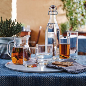 URBNLIVING 14cm 12 x Bormioli Rocco Cortina Dinner Whiskey Cocktail Tumbler Drinking Glasses Sets 215 ml