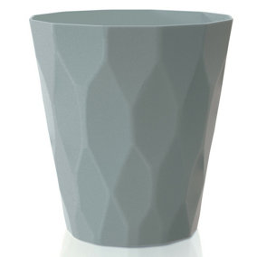 URBNLIVING 15cm Height Grey Rocka Flower Pot