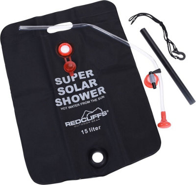 URBNLIVING 15L Camping Solar Portable Shower Bag Sun Heated Hot Outdoor Water Hiking Travel - 3
