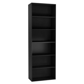 URBNLIVING 180cm Height 6 Tier Book Shelf Deep Bookcase Storage Cabinet Display Dining Living Room
