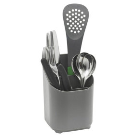 URBNLIVING 18cm Height Kitchen Plastic Cutlery Drainer Basket Holder Storage Bucket Rack Organiser Box