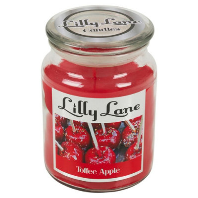 URBNLIVING 18oz Large Scented Candle Glass Jar Fragrance Smelly Home Gift Xmas Toffee Apple