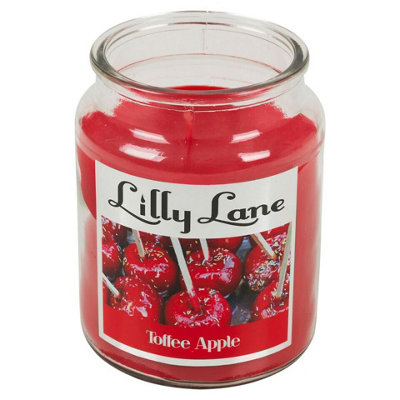 URBNLIVING 18oz Large Scented Candle Glass Jar Fragrance Smelly Home Gift Xmas Toffee Apple