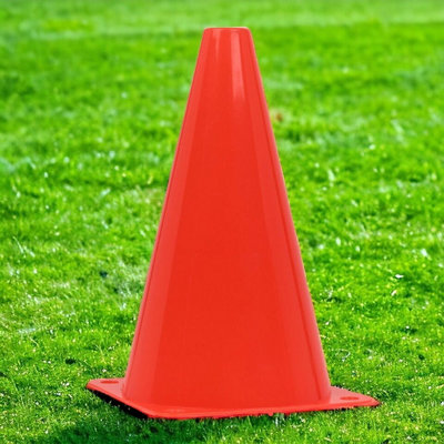 URBNLIVING 19cm Height Orange 8Pcs Safety Training Cones Set Sports ...