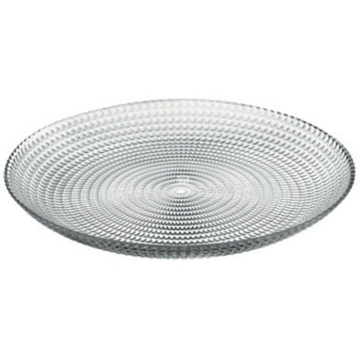 URBNLIVING 19cm Round Glass Pattern Dessert Plate Set of 6