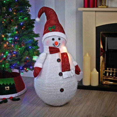URBNLIVING 1M Tall Collapsible XXL Christmas Snowman Xmas