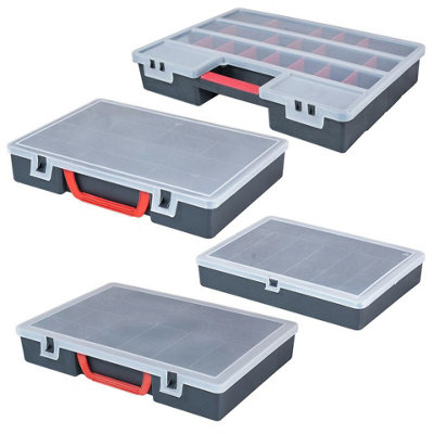 URBNLIVING 200 Diy Compartment Storage Organiser Case Tool Box ...
