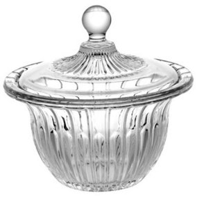 URBNLIVING 200ml Clear Glamour Glass Candy Bowl With Lid