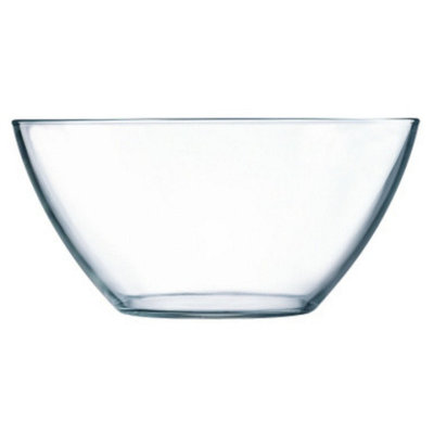 URBNLIVING 20cm Depth Tempered Glass Mixing Bowls