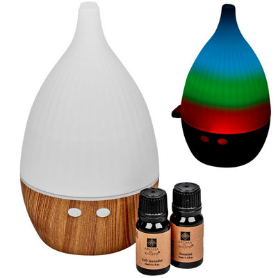 URBNLIVING 20cm Height LED Portable Humidifier & Aroma Fragrance Essential Oils Air Diffuser Home Relax