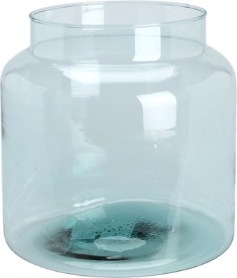 URBNLIVING 23.5cm Height Clear Glass Wide Vase Home Decor & Wedding Table Centrepiece Flower Arrangement Vase - 3