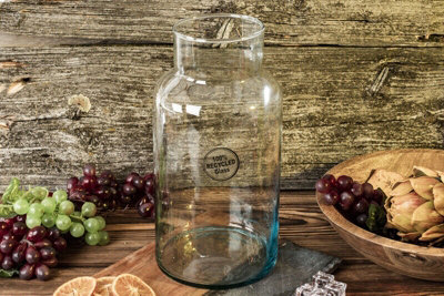 URBNLIVING 23.5cm Height Clear Glass Wide Vase Home Decor & Wedding Table Centrepiece Flower Arrangement Vase - 4