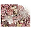URBNLIVING 24cm Festive Patel Decorative Pine Cone Pink Christmas Door Flower Wreath