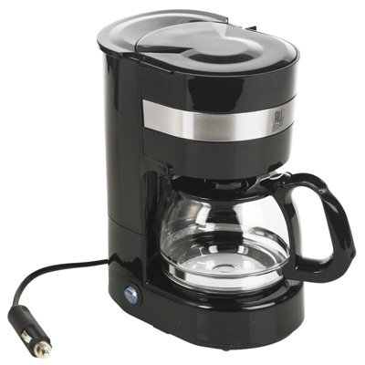 URBNLIVING 24Volt Truck Lorry Travel Coffee Machine Maker Kettle Camper Van 0.65L Serves 4-6 Cup