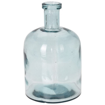 URBNLIVING 25cm Height Bottle Glass Heavy Rounded Design Flowers Arrangements Vase - 7
