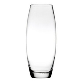 URBNLIVING 26cm Height Clear Glass Bent Wedding Vase Flower Pot