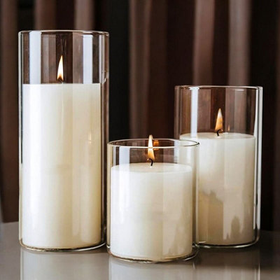 Home Décor Glass Hurrcane Candle Holder | Wood Hurrcane - Etsy