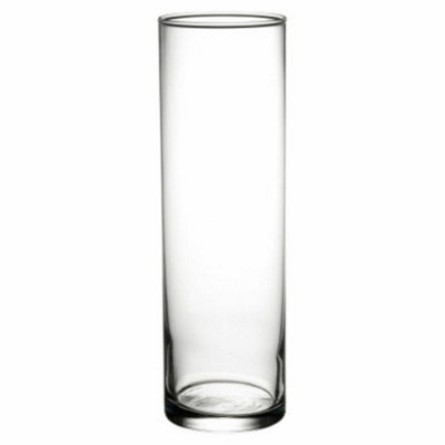 URBNLIVING 27cm Height Clear Glass Straight Wedding Vase Flower Pot