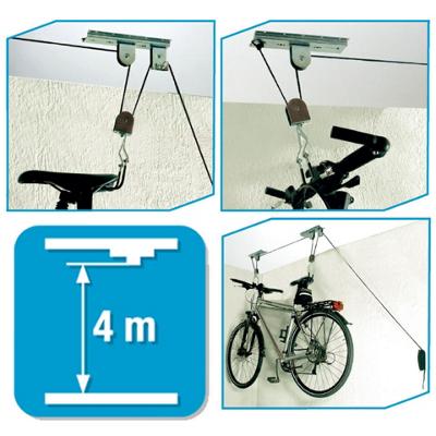 URBNLIVING Fiets Plafond Mount - Max 45kg Fiets Hijsen Systeem Met Katrol Voor Ruimtebesparende Garage Opslag