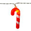 URBNLIVING 285cm Hanging 20 LED Chain Christmas Decoration Candy Cane String Lights & Timer
