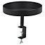 URBNLIVING 28cm Decorative Round Metal Multi Functional Tray Clamp Stand In Black