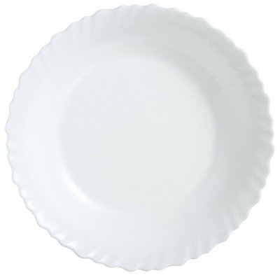 URBNLIVING 28cm Diameter White Deep Dish