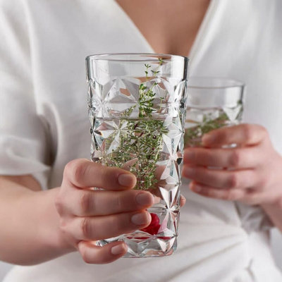 URBNLIVING 290ml Tall Drink Highball Glasses Long Cocktail Water Juice ...