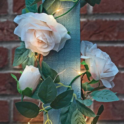 SUAVER Solar-Rosen-Lichterkette – Wasserdicht, 5m Mit 50 LEDs Für Garten, Balkon & Hochzeit