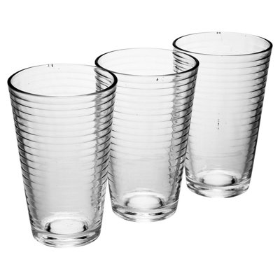 URBNLIVING 300ml 6 Pcs London Drinking Patterned Cup Water Juice Cocktail Tumbler Glassware Sets - 3
