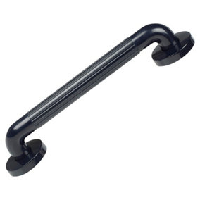 URBNLIVING 300mm Black Colour Easy ABS Grab Handle Bar Safety Croydex Shower Mobility Aid