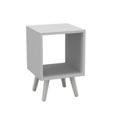 URBNLIVING 30cm Height Cube White Wooden Storage Bookcase Scandinavian ...