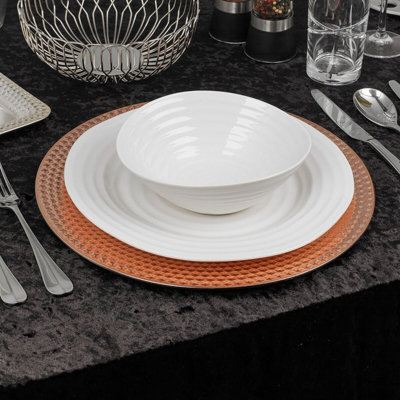 Rose gold outlet dinner set