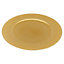 URBNLIVING 33cm Christmas Dinner Charger Plates Metallic Set Of 12 Gold Placemats Dining Table Setting Party Decor