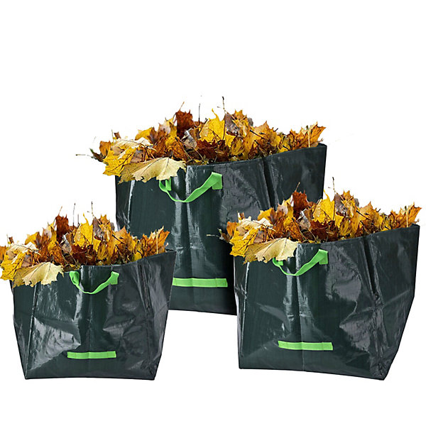 Zanmuk Garden Waste Bags with Handles - 500L X 2 Garden Waste Bags Zanmuk Garden Waste Bags with Handles - 500L X 2 Garden Waste Bags