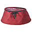 URBNLIVING 40cm Christmas Tree Plush Velvet Tree Skirt Base Red Floor Cover Decor Home Mat Ornament