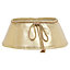 URBNLIVING 40cm Wicker Santa Festive Design Christmas Tree Skirt Gold Xmas Stand Cover Decoration New