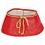 URBNLIVING 40cm Wicker Santa Festive Design Christmas Tree Skirt Red Xmas Stand Cover Decoration New