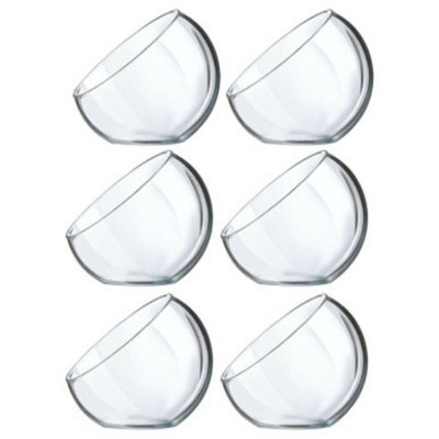 URBNLIVING 40ml Mini Dessert Clear Glass Bowl Set of 6