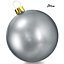 URBNLIVING 45cm Silver Inflatable Christmas Bauble Ball Decoration Xmas Tree Outdoor Hanging Ornaments