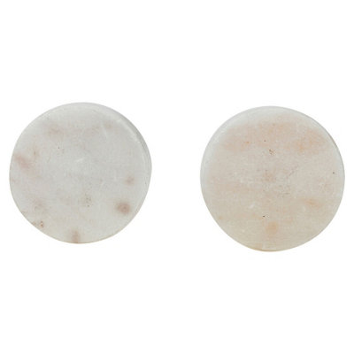 URBNLIVING 4cm Diameter Modern Round Marble Drawer, Cupboard & Door Knob Set for Kitchen and Home Decor White 2pcs Price Comparisons | Compare The Build