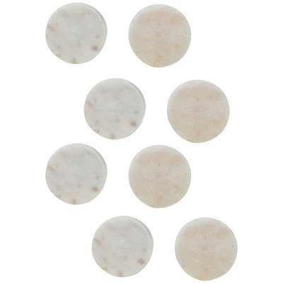 URBNLIVING 4cm Diameter Modern Round Marble Drawer, Cupboard & Door Knob Set for Kitchen and Home Decor White 8pcs Price Comparisons | Compare The Build