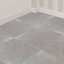 URBNLIVING 4m Square Marble Effect Vinyl Floor Tiles Edgecomb Grey Beige Stone Colour Self Adhesive Flooring Planks Lino