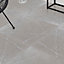 URBNLIVING 4m Square Marble Effect Vinyl Floor Tiles Edgecomb Grey colour Self Adhesive Flooring Planks Lino