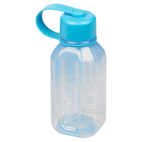 URBNLIVING 500ml Blue Reusable Water Drinking Sports Bottle Container Flask with Leakproof Lid