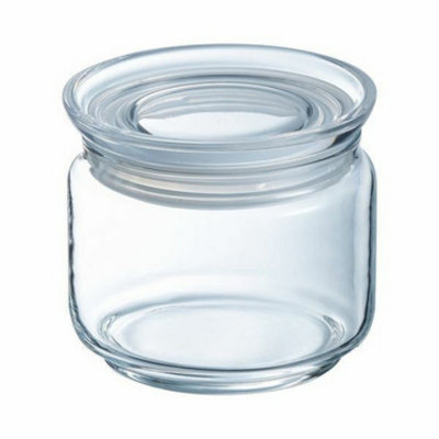 URBNLIVING 500ml Luminarc Glass Storage Airtight Jar with Lid